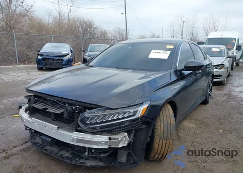 2022 Honda Accord Hybrid Sport из США, поврежденный, VIN 1HGCV3F20NA028330